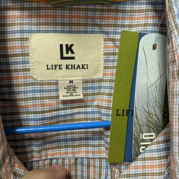 Life Khaki Button Down Casual Shirt-choose color - Picture 8 of 9